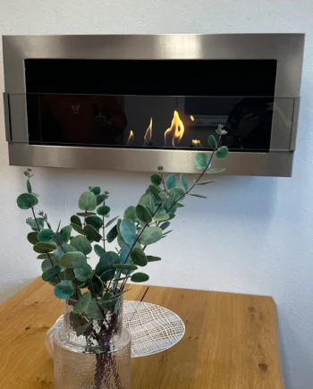 Biopejse Til Vægophæng 900x400x120mm Med Glas Rustfri