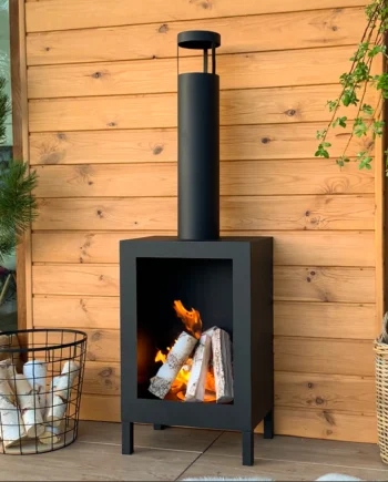 Fritstående Biopejse Sort Mat