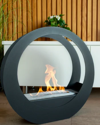 Gulvmodel Fritstående Biopejs Sort Mat