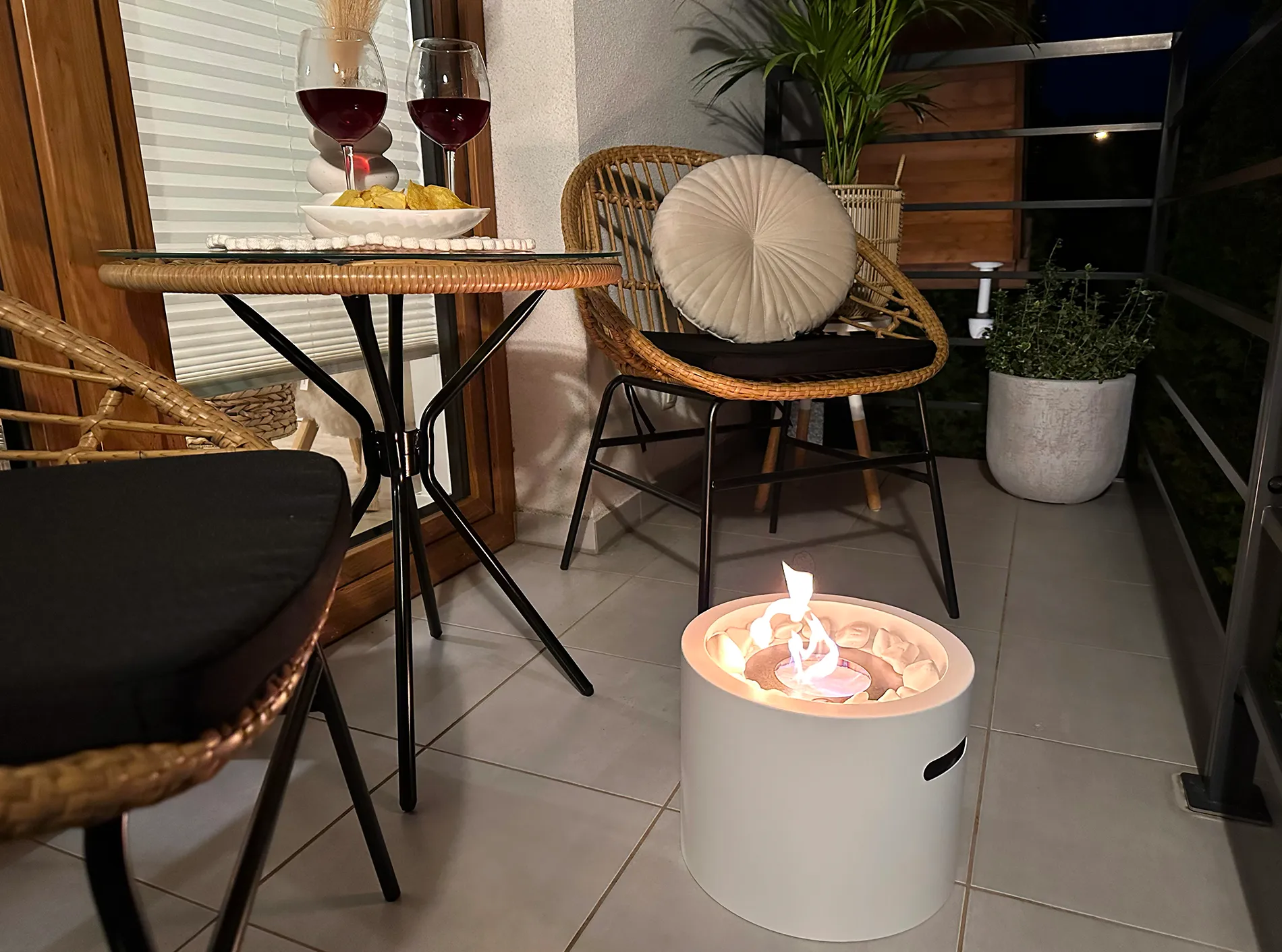 Gulvmodel Fritstående Biopejse 290 Mm Hvid Mat